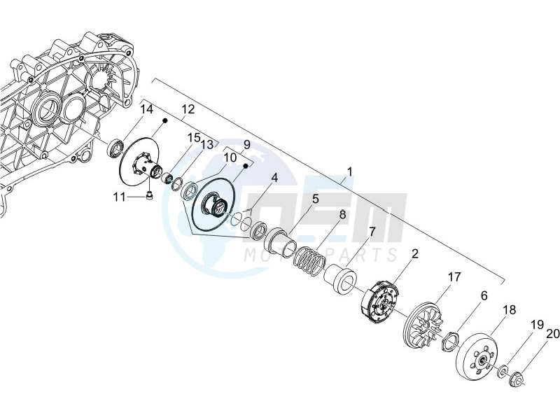 Driven pulley blueprint