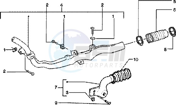 Belt cooling tube - Intake tube image