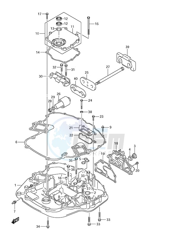 Engine Holder (DF 250S) blueprint