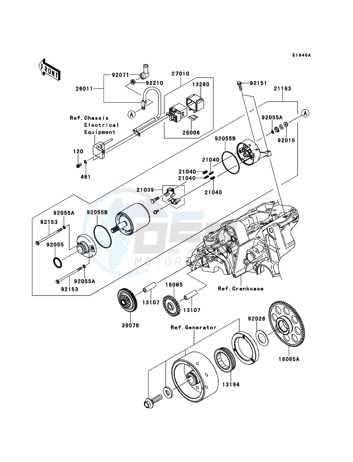 Starter Motor(ER650AE046805-) blueprint