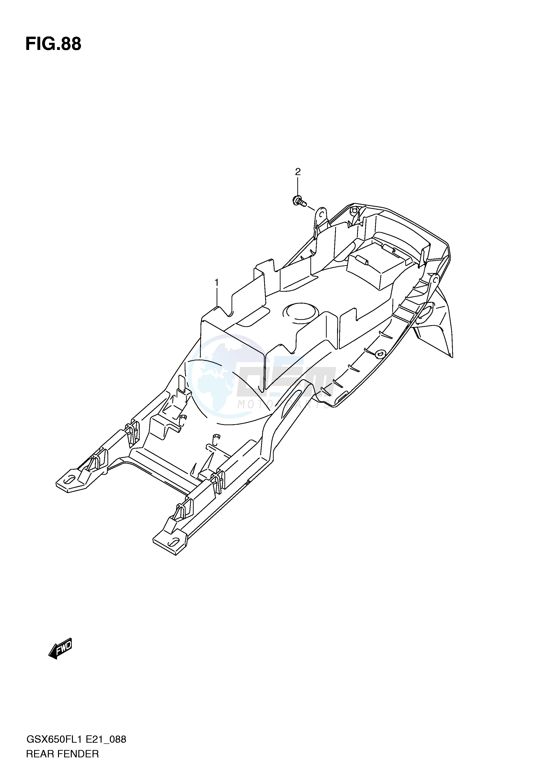 REAR FENDER (GSX650FUAL1 E21) blueprint