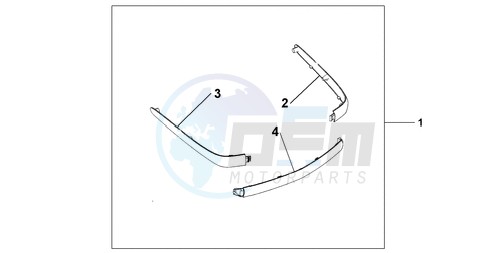 CHROME TRUNK MOUL image