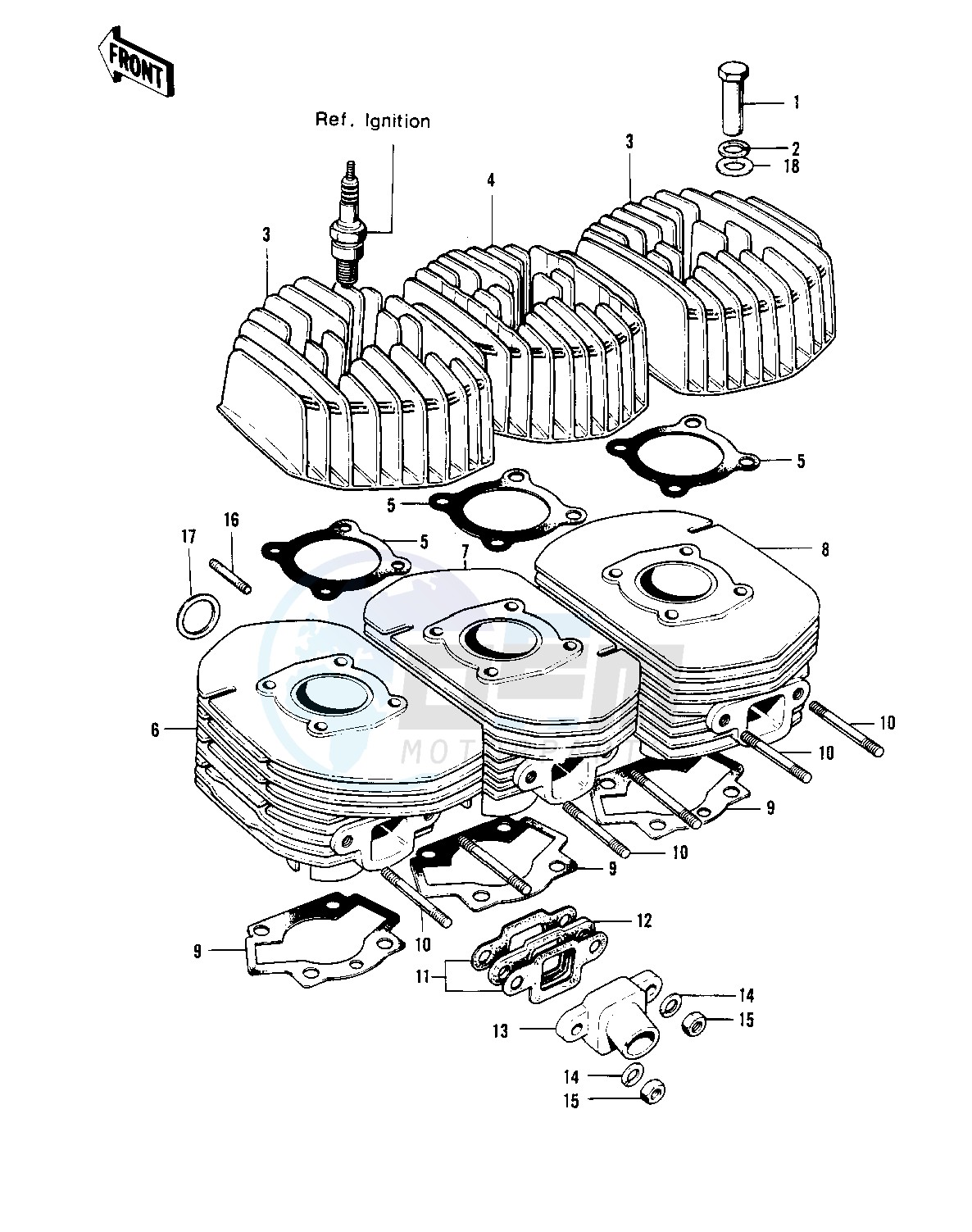 CYLINDER HEADS_CYLINDERS -- 74-75 S3_S3-A- - blueprint