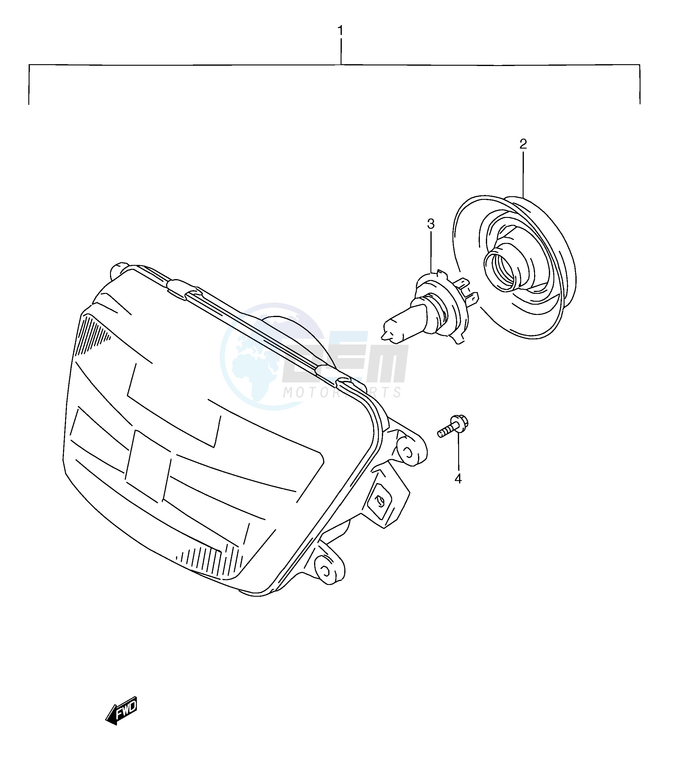 HEADLAMP (MODEL T) image