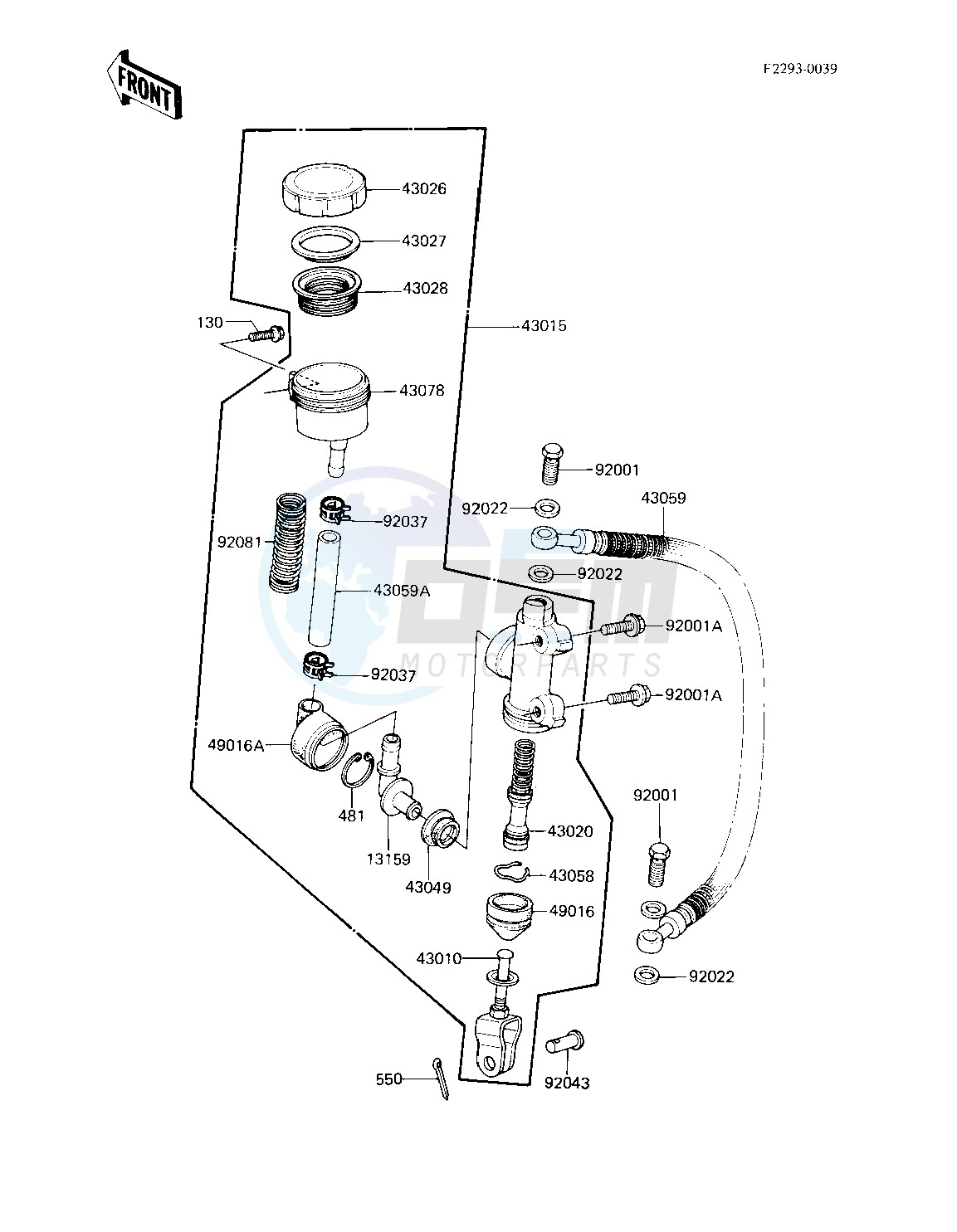 REAR MASTER CYLINDER image