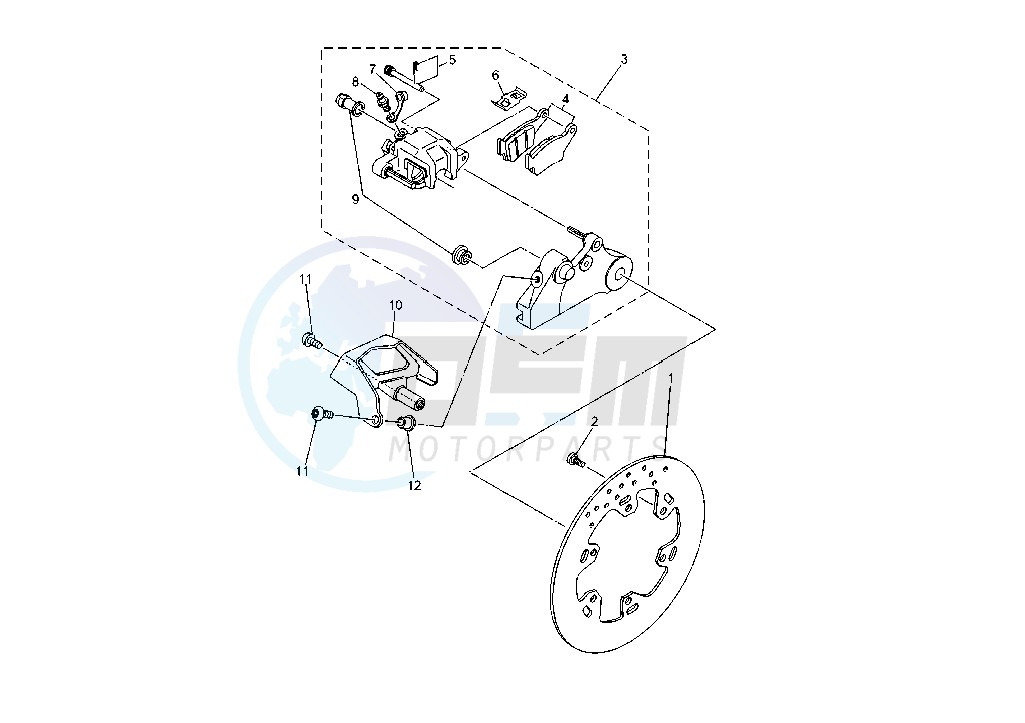 REAR BRAKE CALIPER image