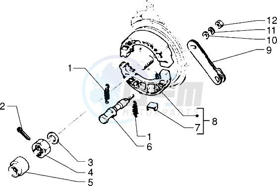 Front brake lever-Jaw blueprint