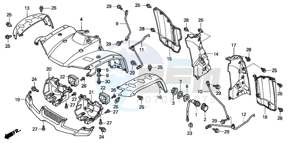 FRONT FENDER blueprint