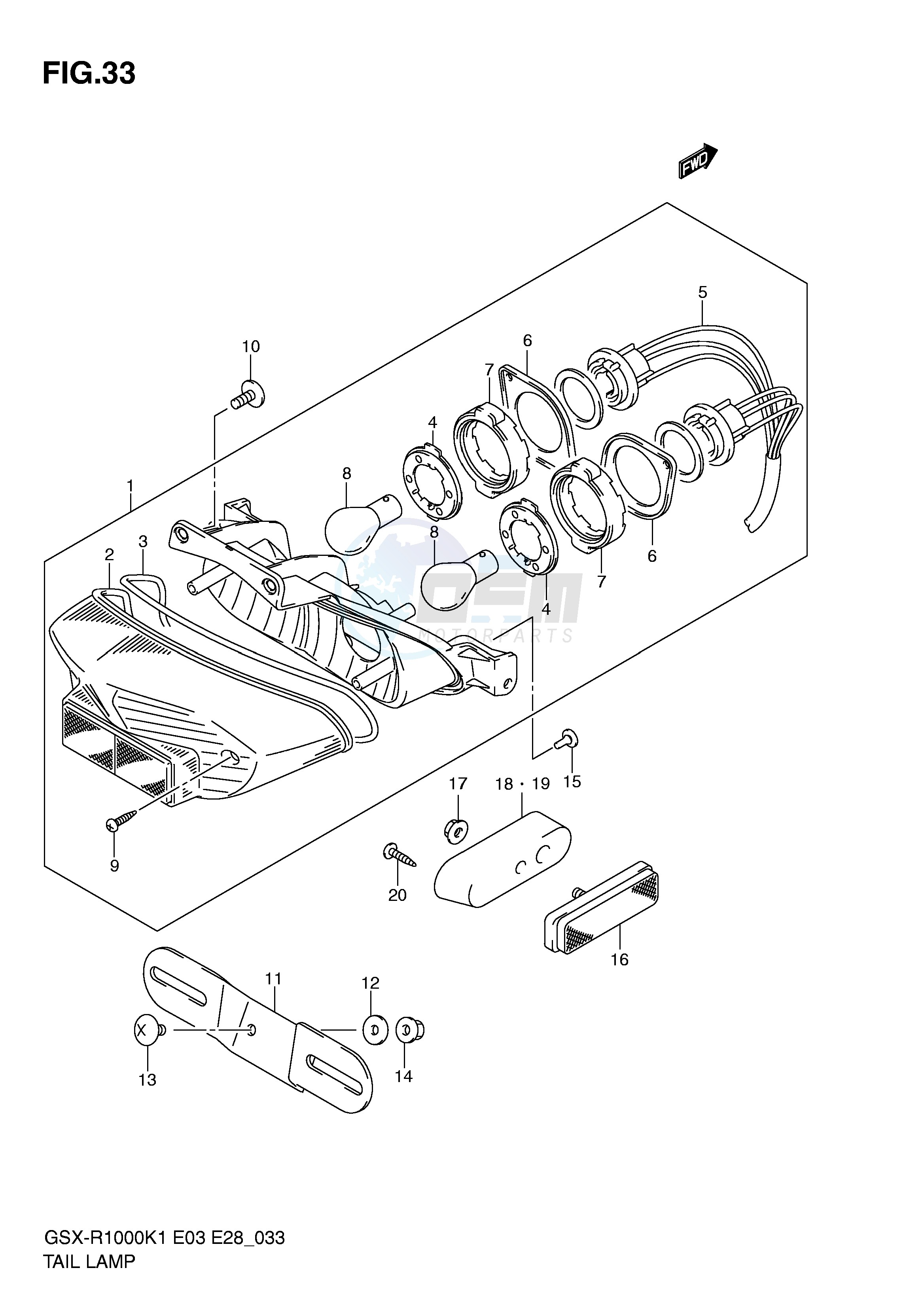 TAIL LAMP blueprint