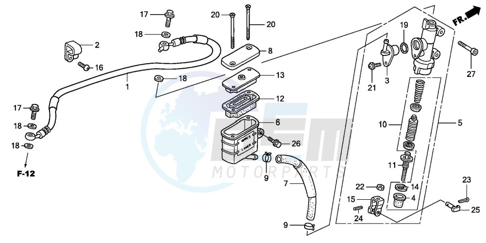 RR. BRAKE MASTER CYLINDER image