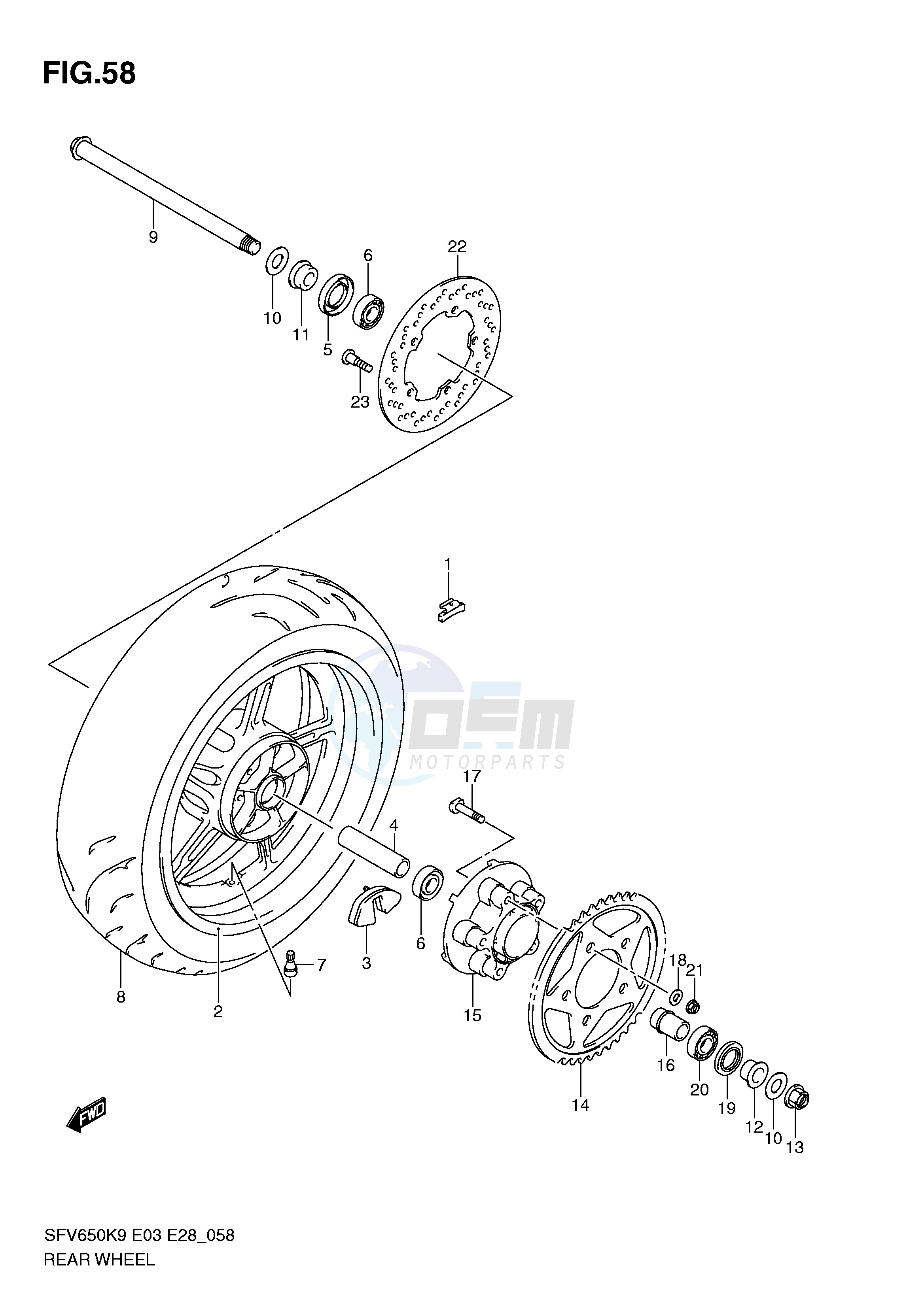 REAR WHEEL (SFV650K9 L0) image