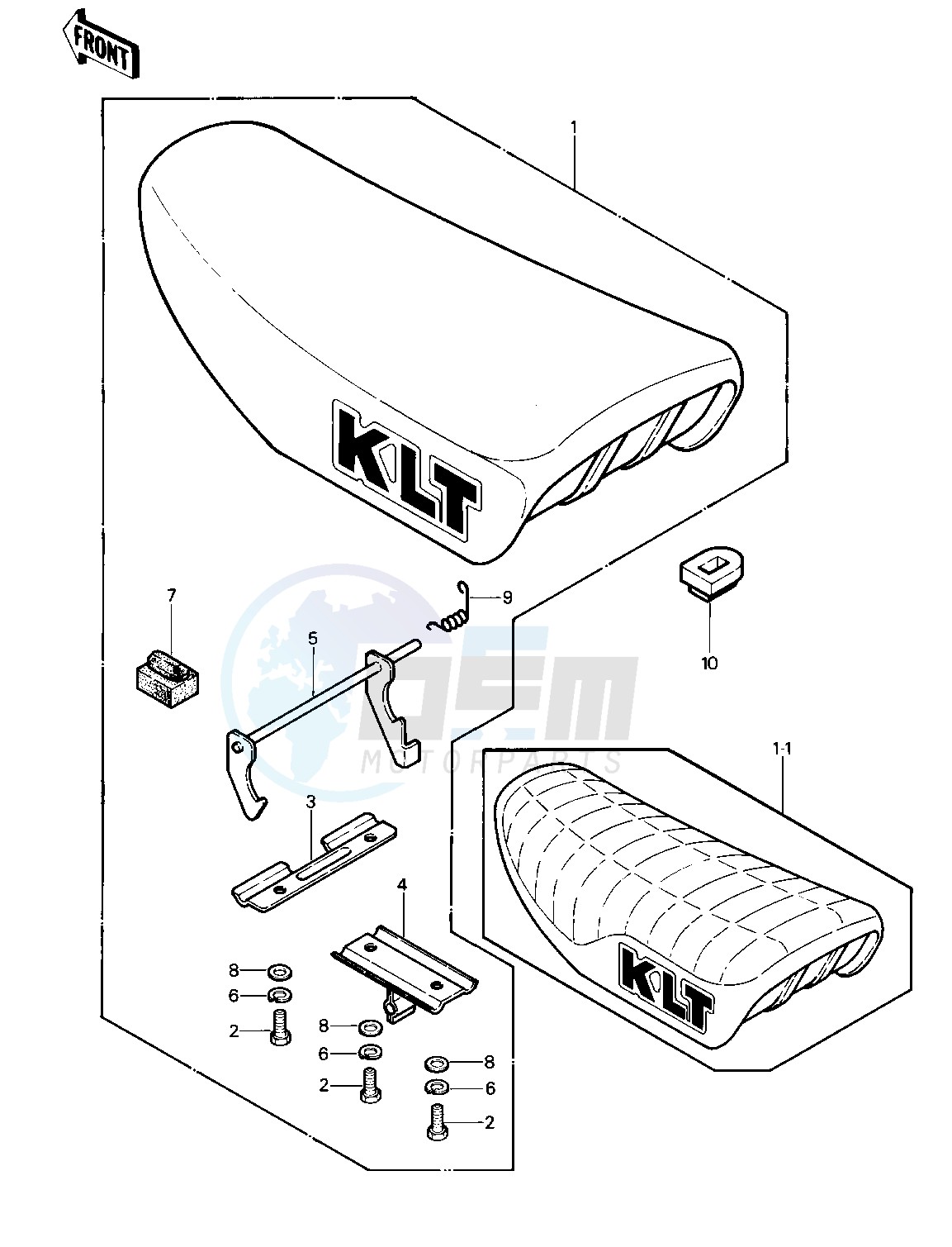 SEAT -- 81-82 KLT200-A1_A2_A3- - blueprint