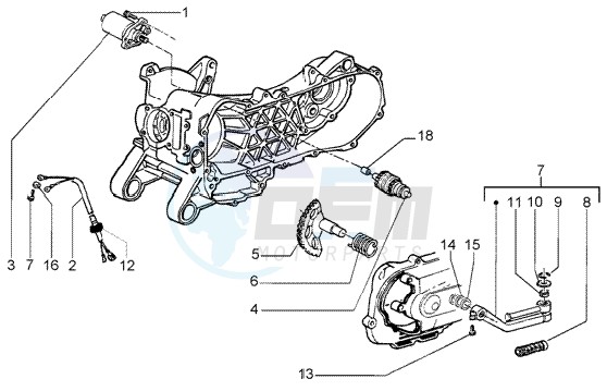 Starting motor - starter lever image