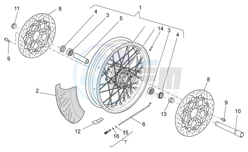SE Front wheel blueprint