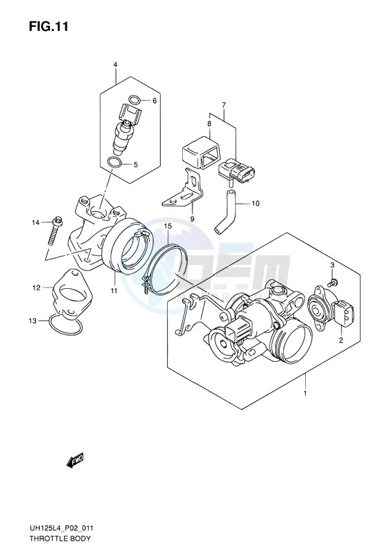 THROTTLE BODY image