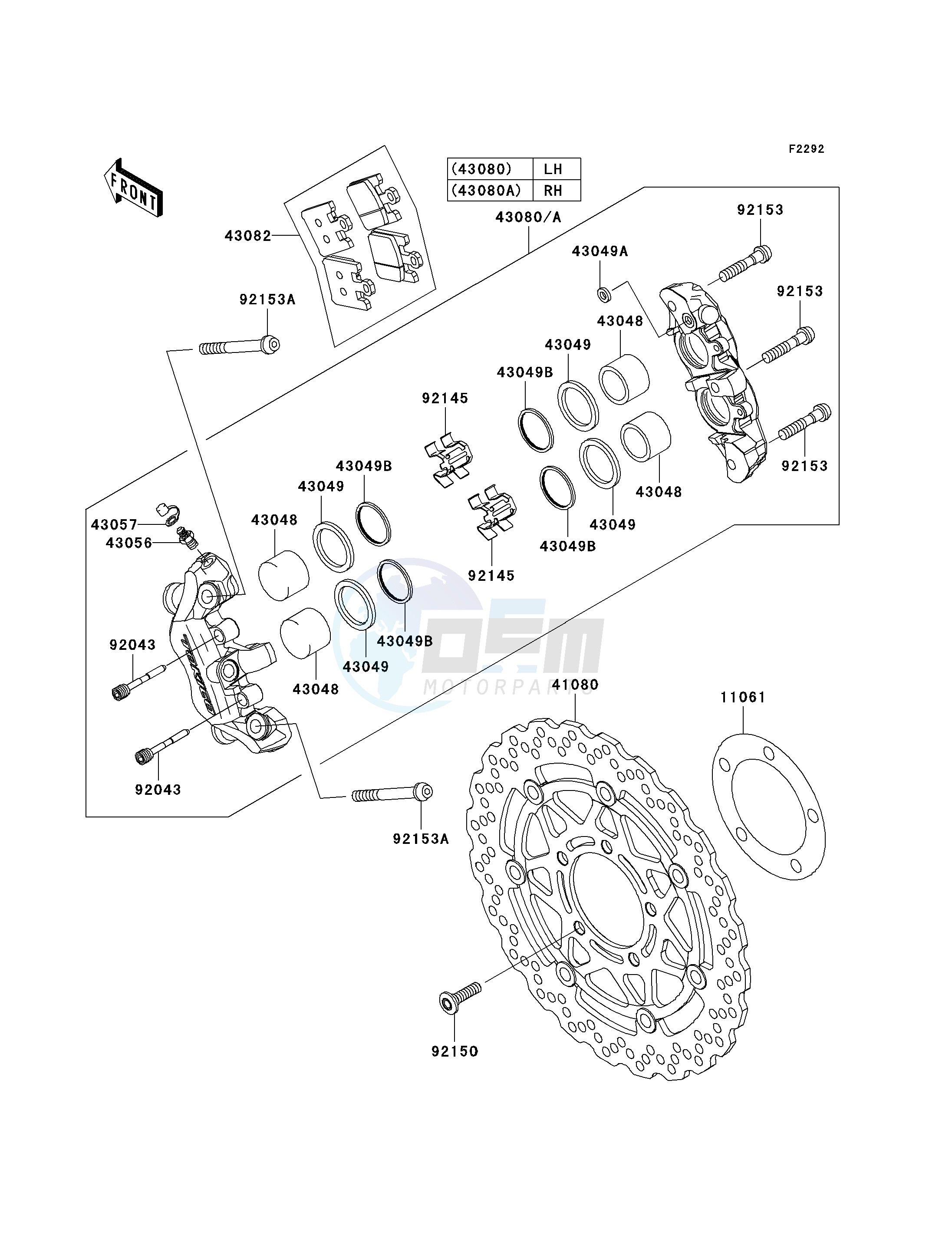 FRONT BRAKE blueprint