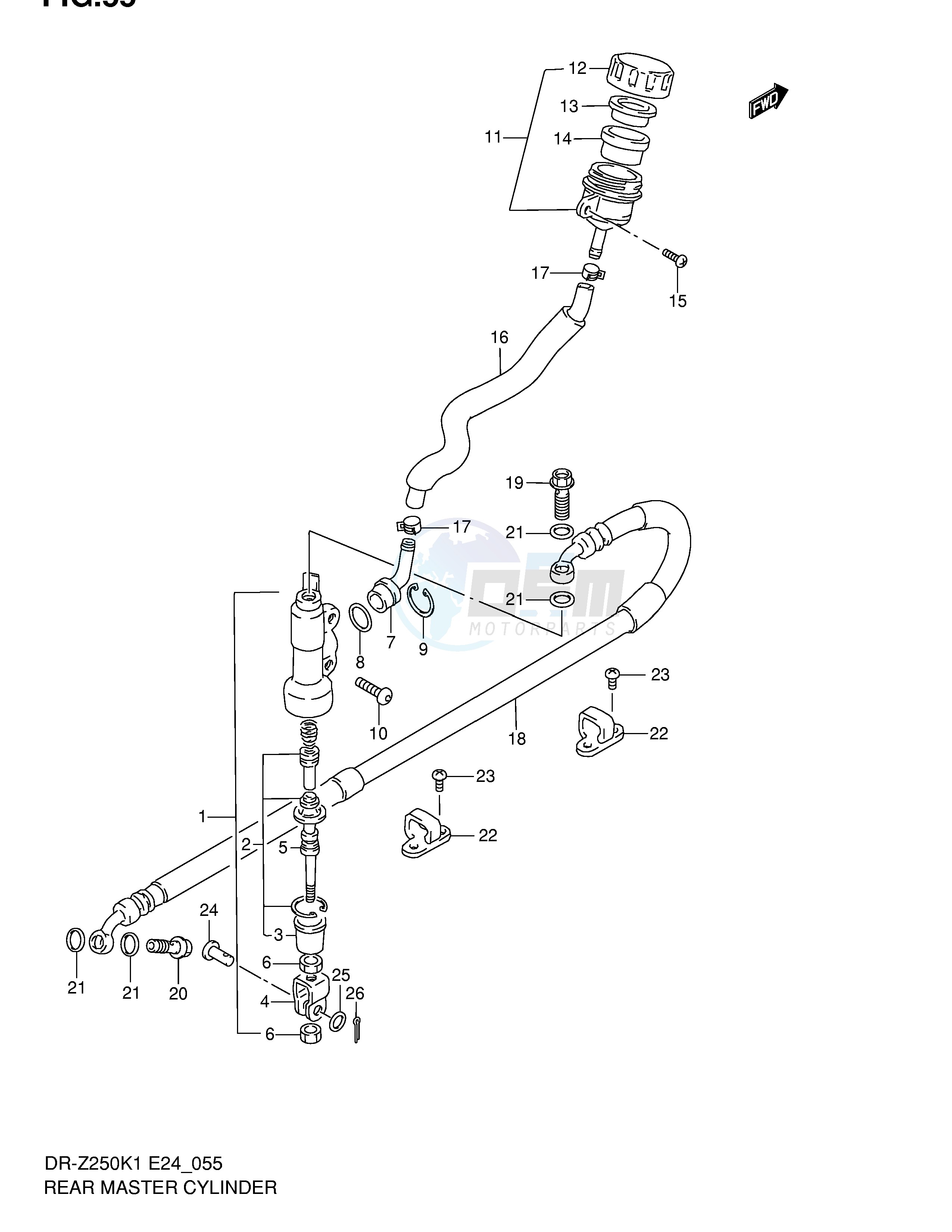 REAR MASTER CYLINDER image