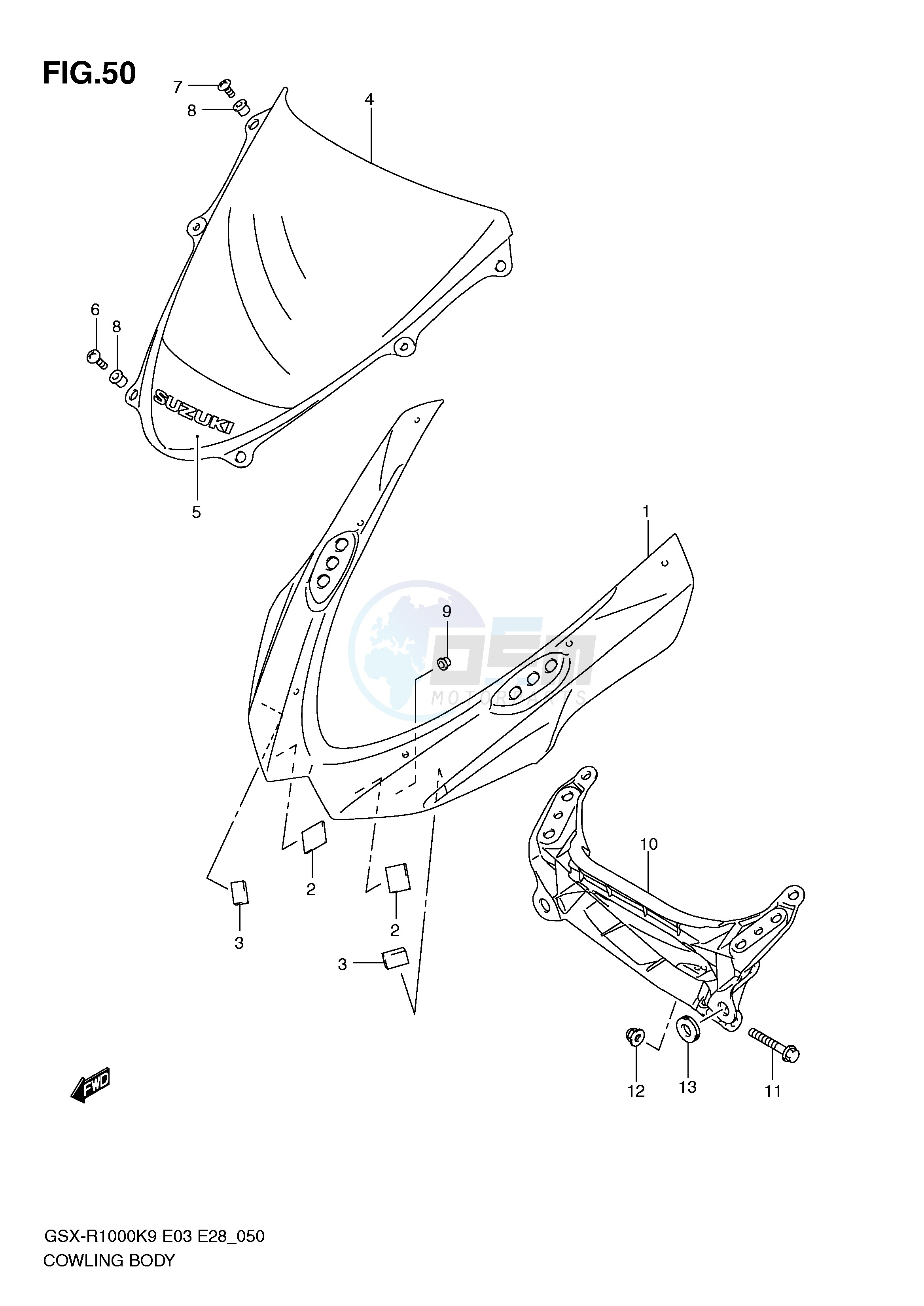 COWLING BODY (MODEL K9) image