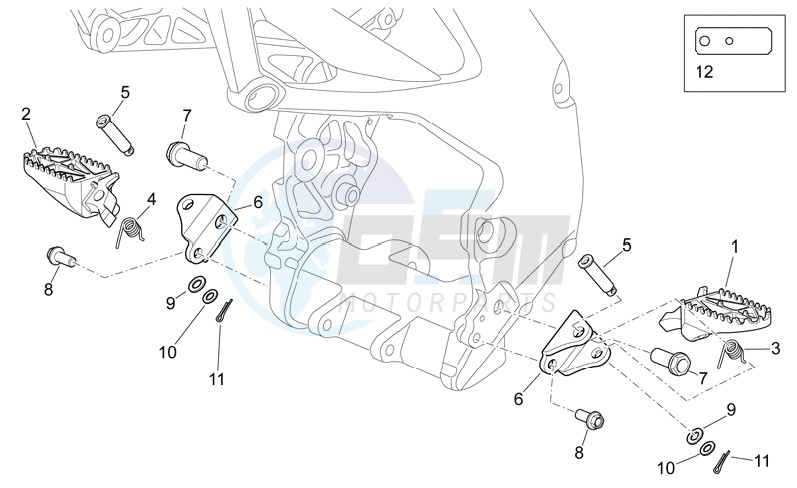 Foot rests blueprint