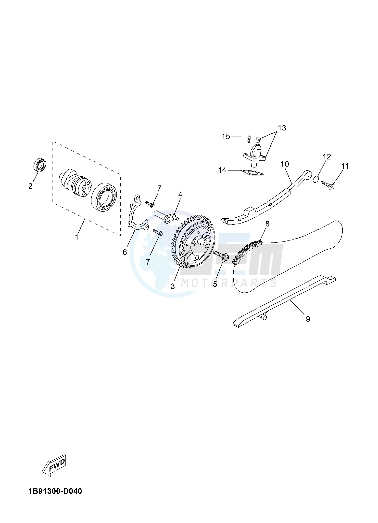 CAMSHAFT & CHAIN blueprint