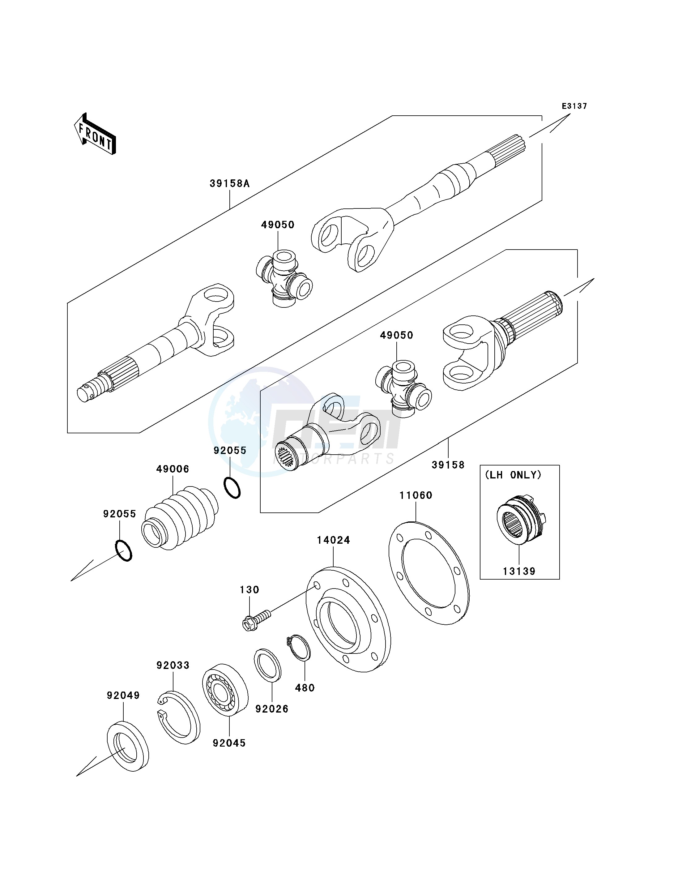 DRIVE SHAFT-REAR image