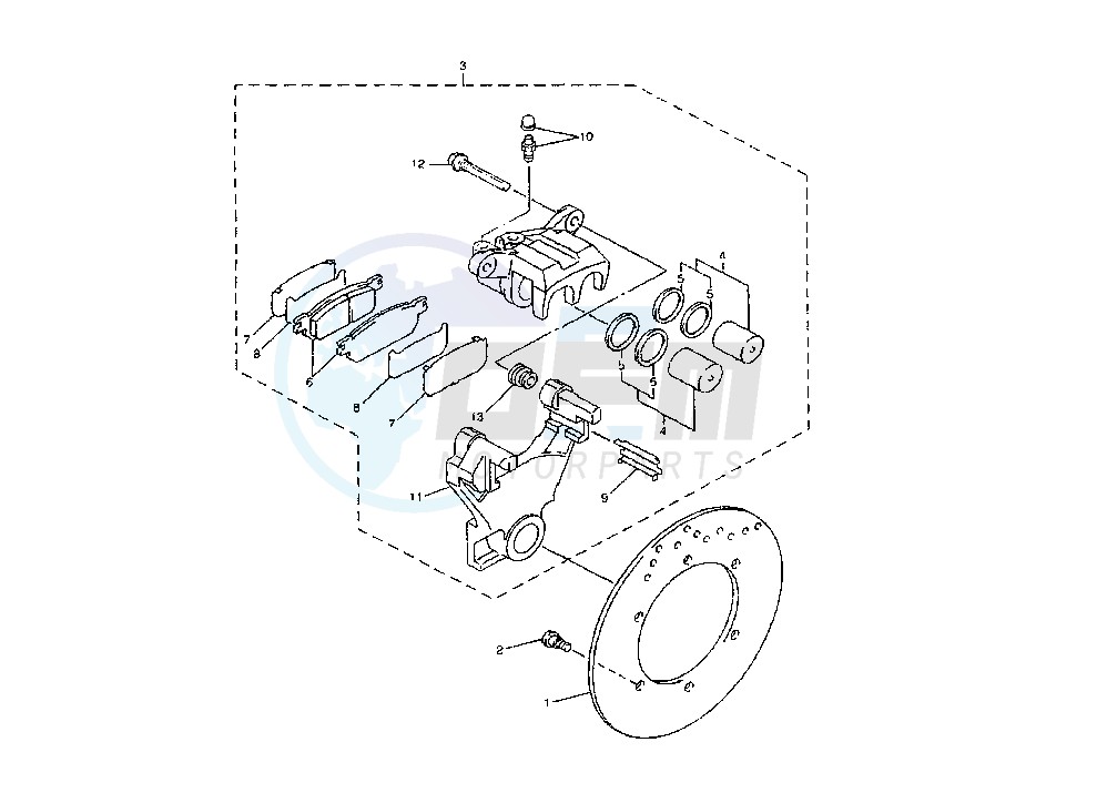 REAR BRAKE CALIPER image