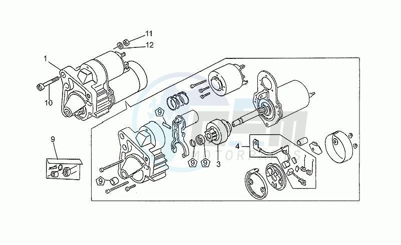 Starter motor blueprint