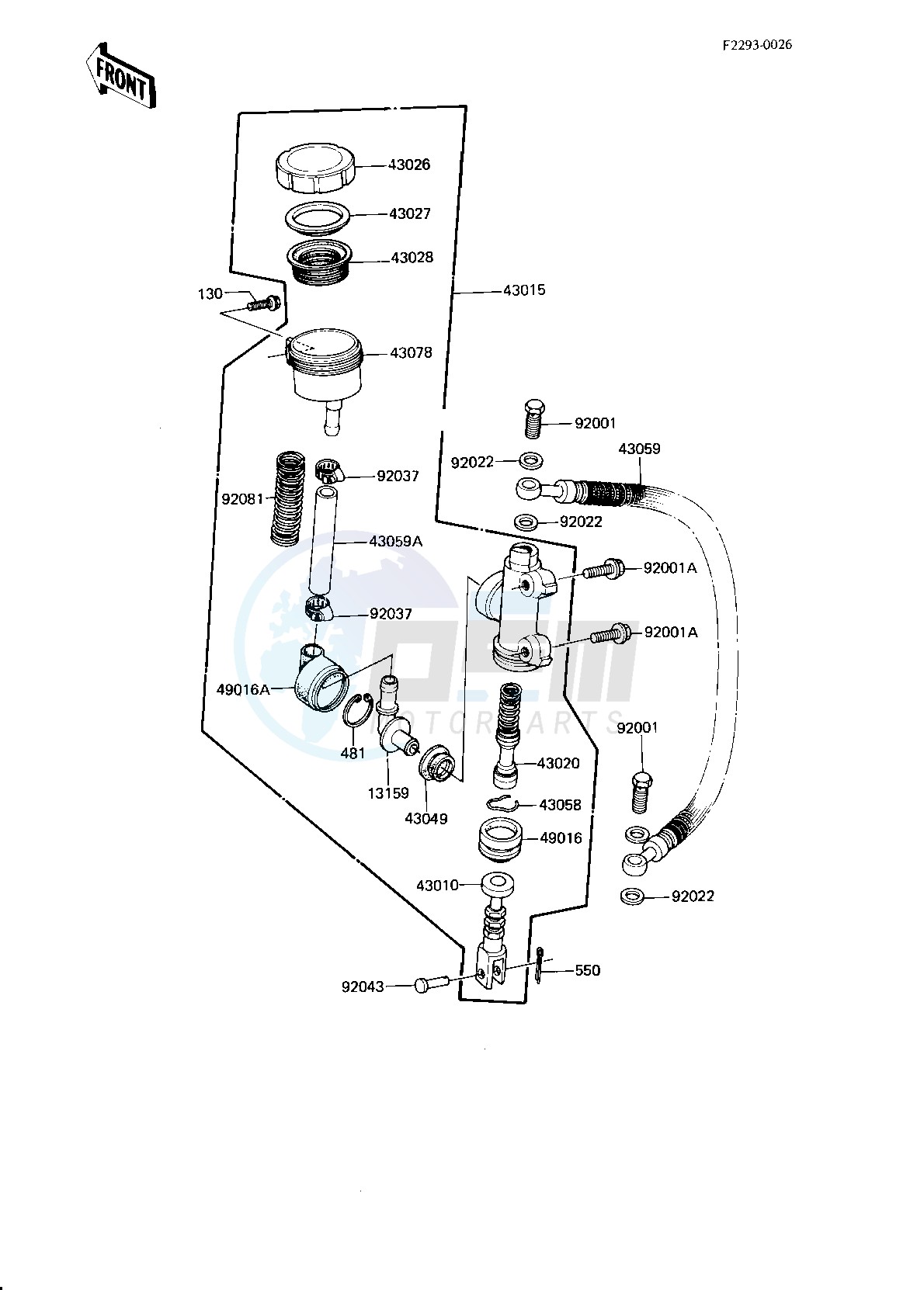 REAR MASTER CYLINDER image