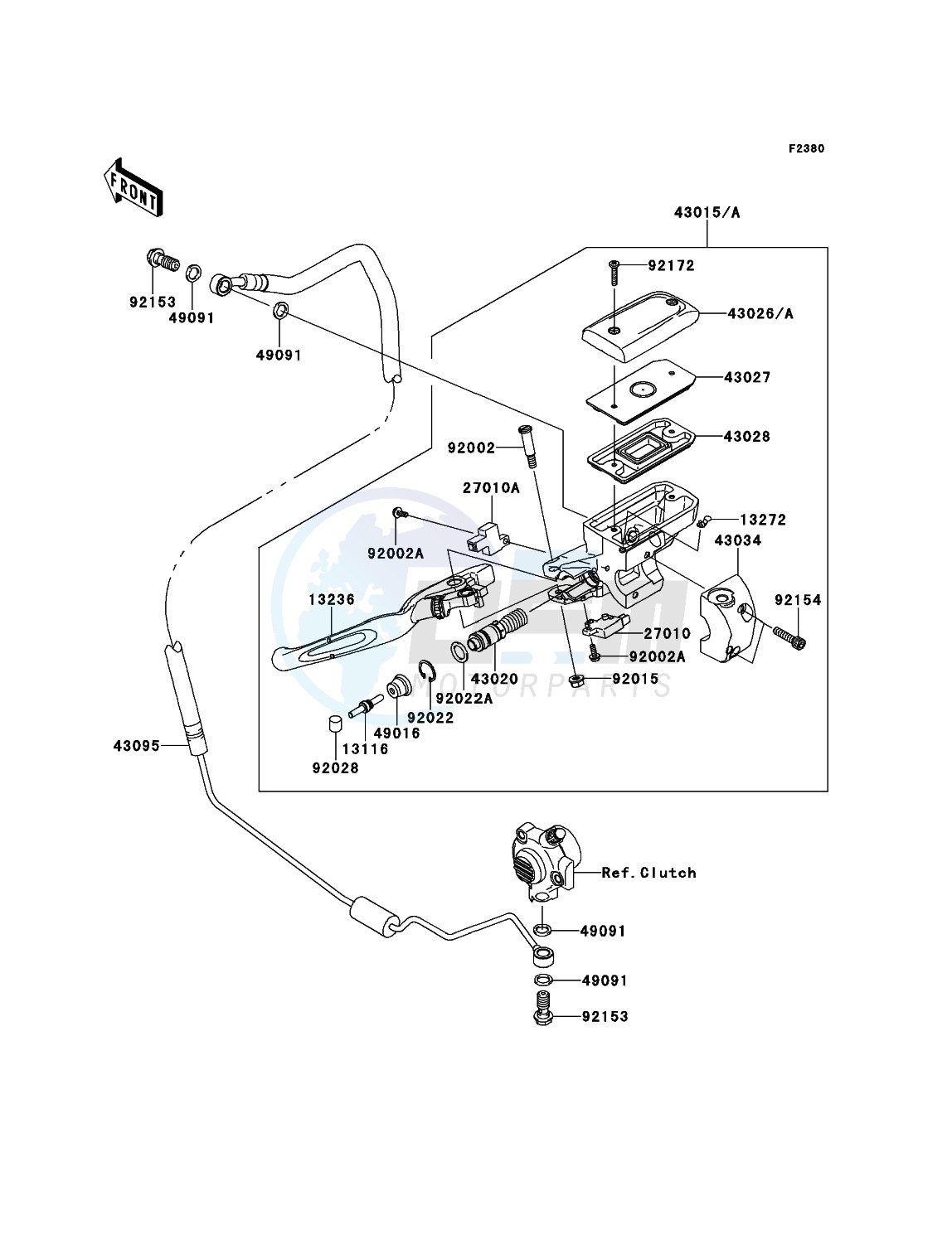 Clutch Master Cylinder blueprint