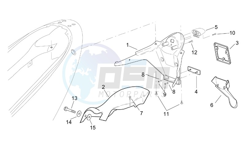 Rear body - Plate holder image