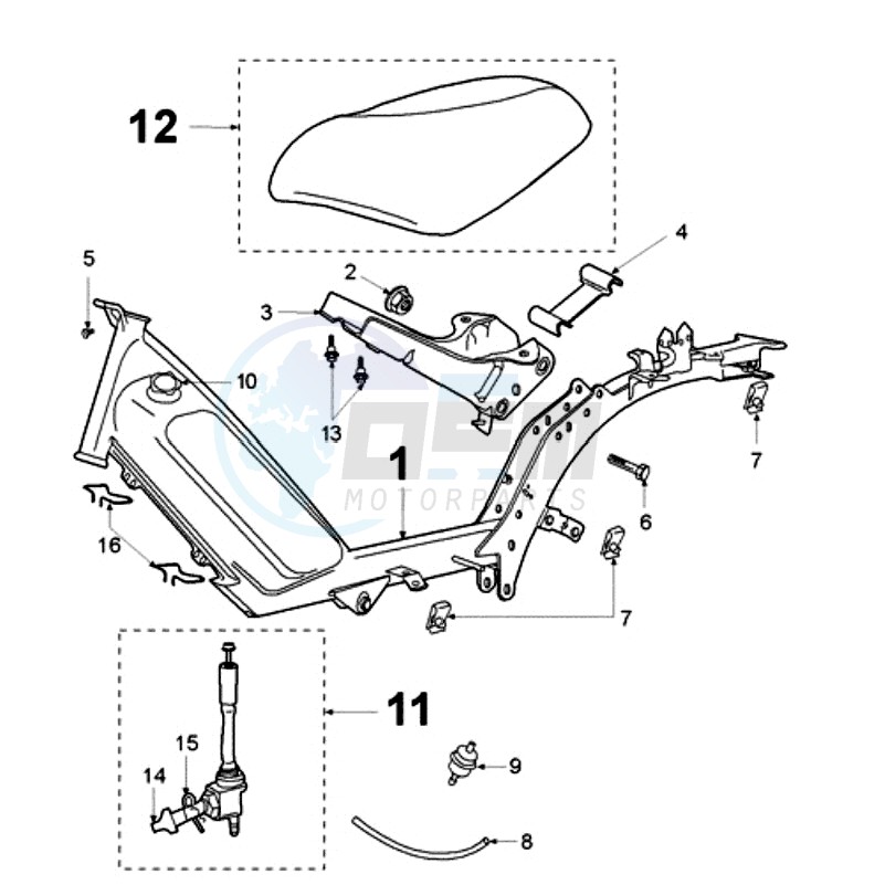 FRAME AND SADDLE image