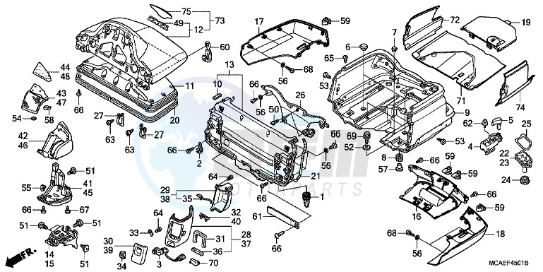 TRUNK BOX (GL1800C/ D/ E/ F/ G) image