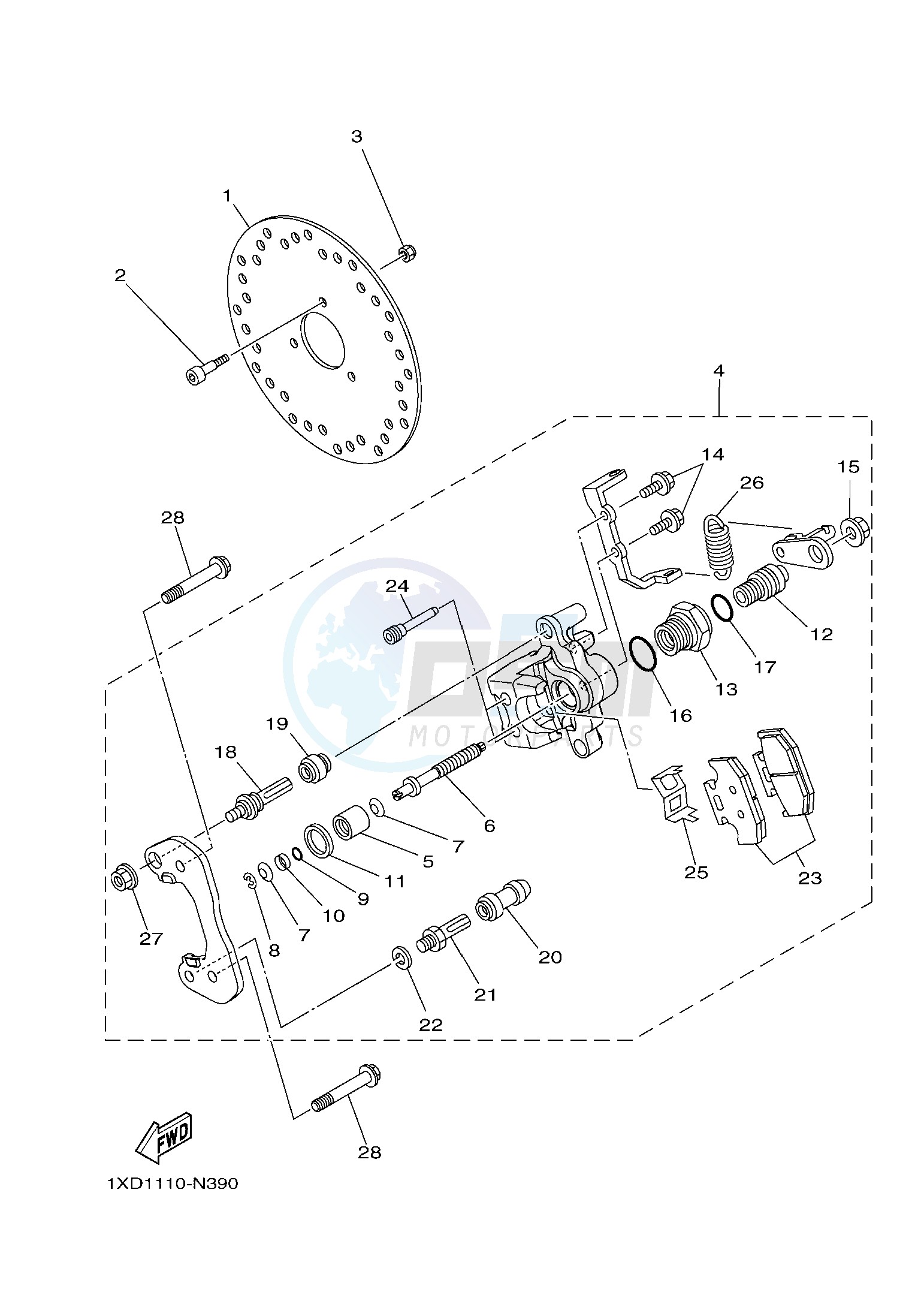 REAR BRAKE CALIPER 2 image