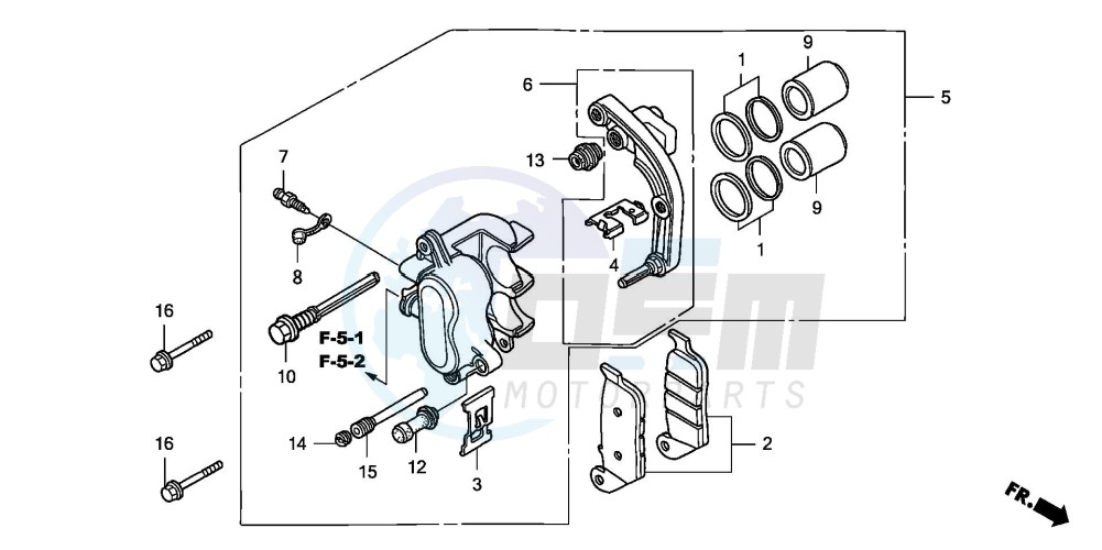 REAR BRAKE CALIPER image