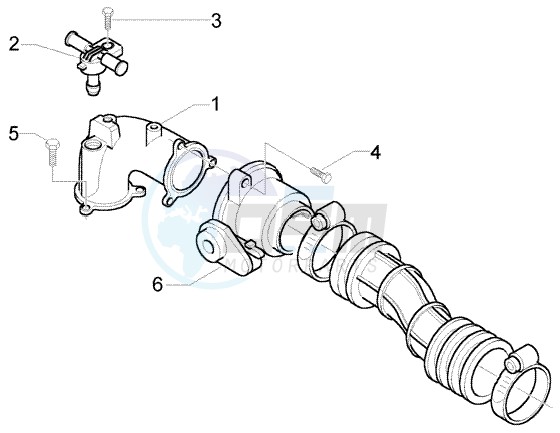 Union Pipe-Throttle Body-Injector image