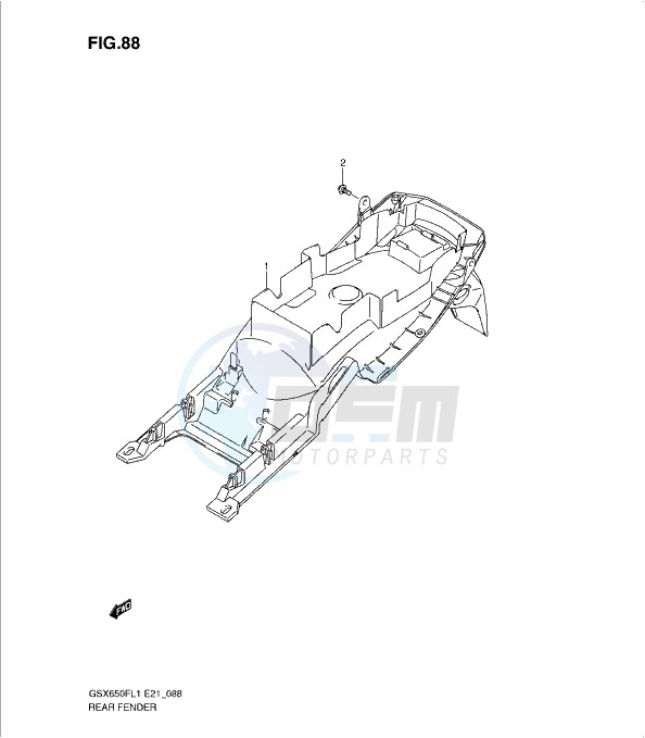 REAR FENDER (GSX650FUAL1 E21) blueprint