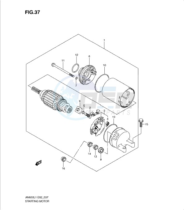 STARTING MOTOR image