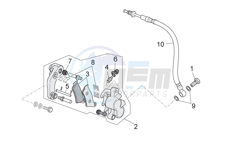 Front brake caliper image