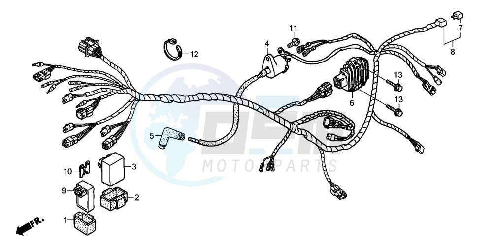 WIRE HARNESS (TRX250TM) image