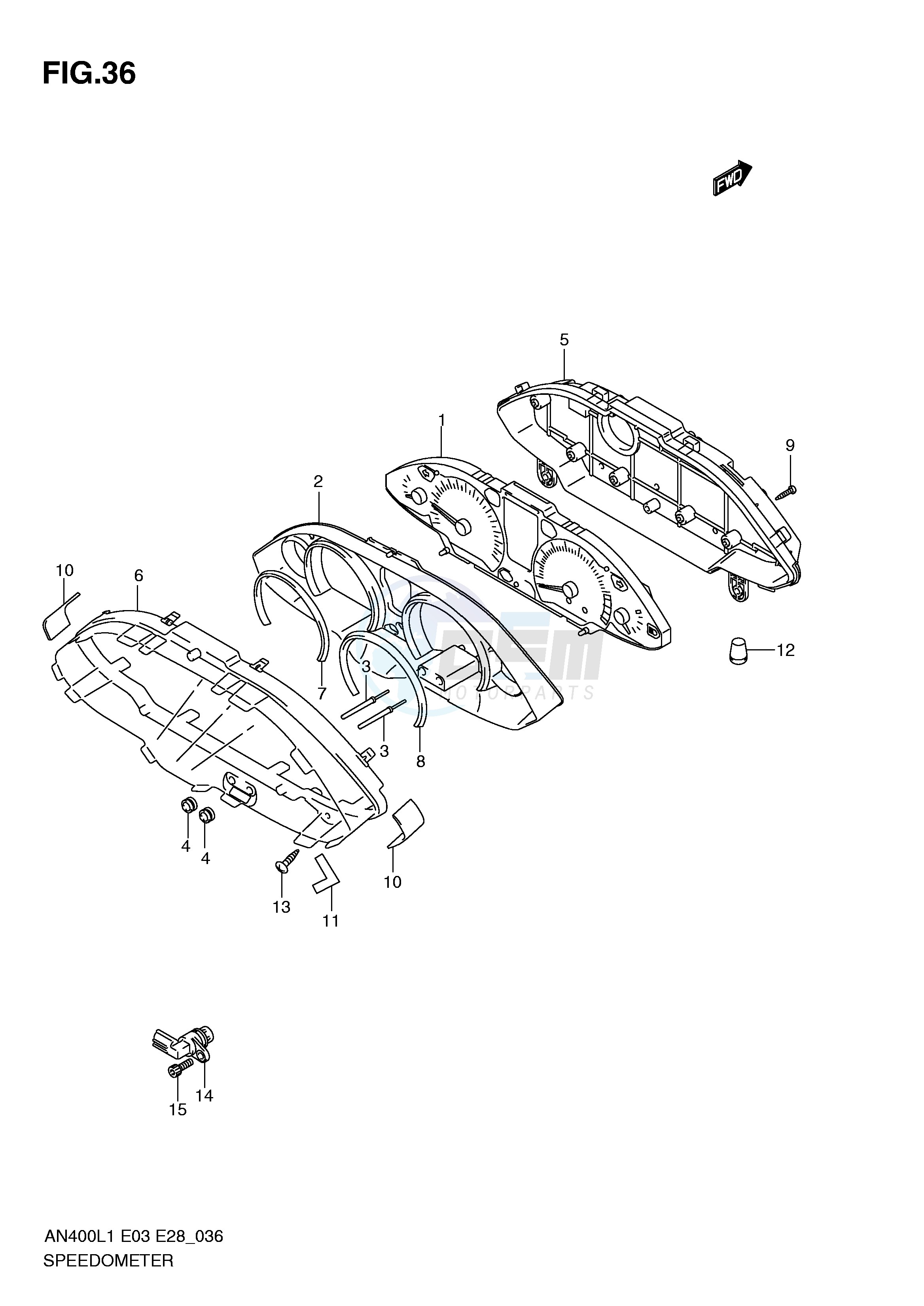 SPEEDOMETER (AN400L1 E33) blueprint