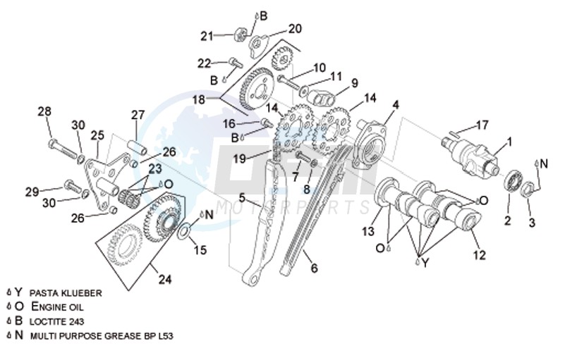 Rear cylinder timing system blueprint