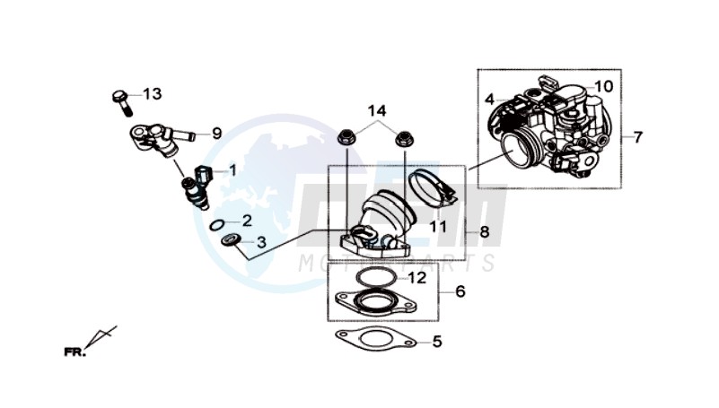 INLET / FUEL INJECTOR / THROTTLE VALVE BODY image