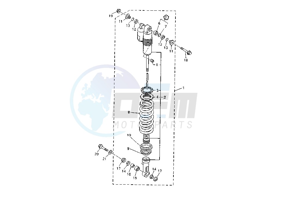 REAR SHOCK ABSORBER MY01 image