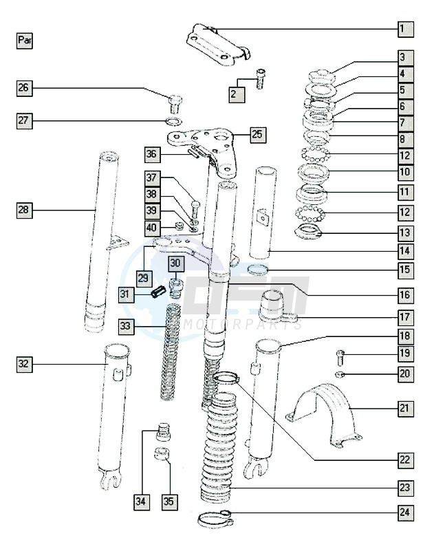Front fork blueprint