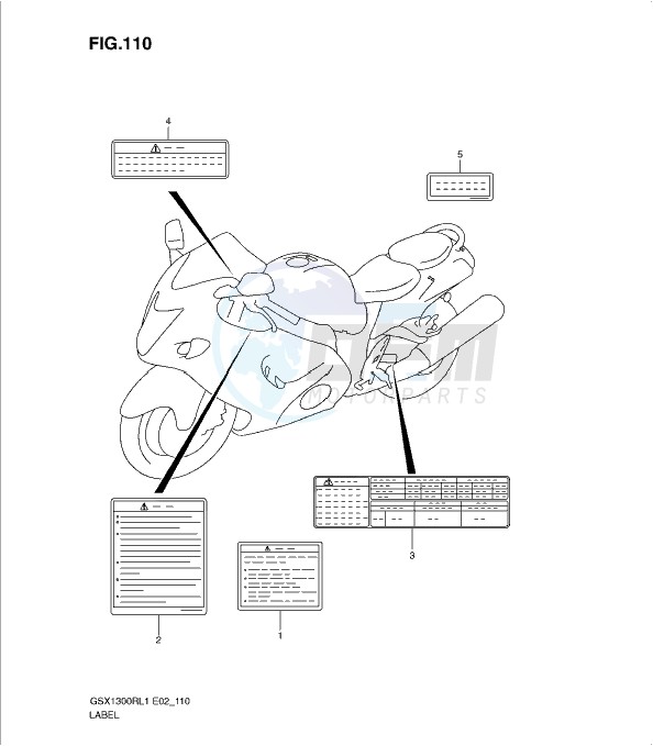 LABEL (GSX1300RL1 E51) blueprint