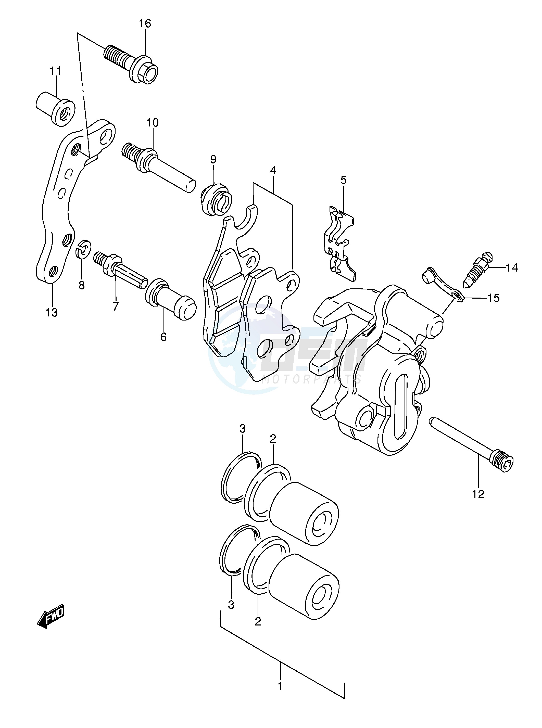 FRONT CALIPER (MODEL M N S) image