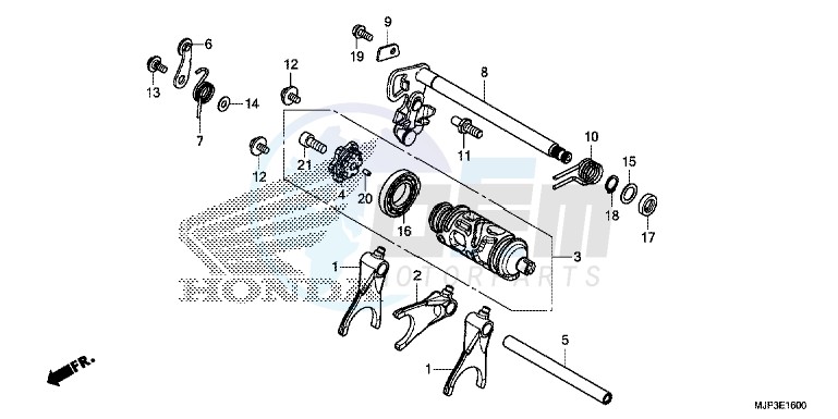 GEARSHIFT DRUM (CRF1000/CRF1000A) image