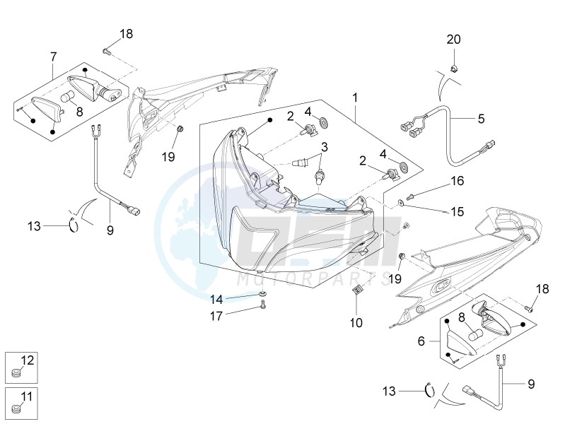 Front lights blueprint