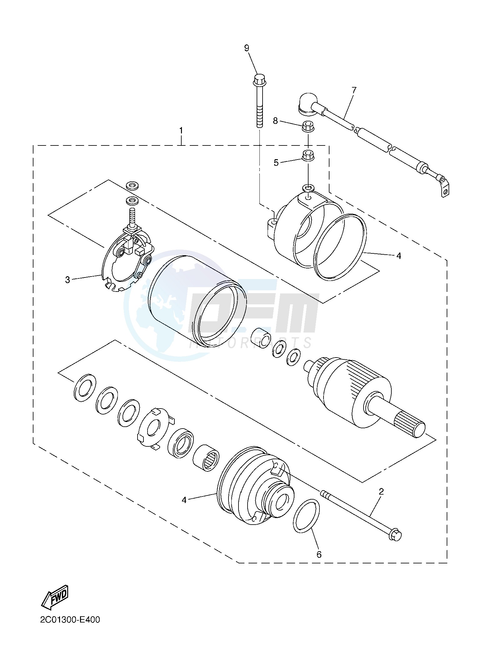 STARTING MOTOR image