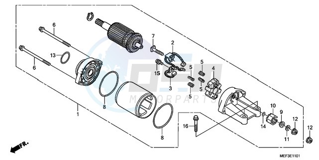 STARTER MOTOR (FJS400D9/F JS400A) blueprint